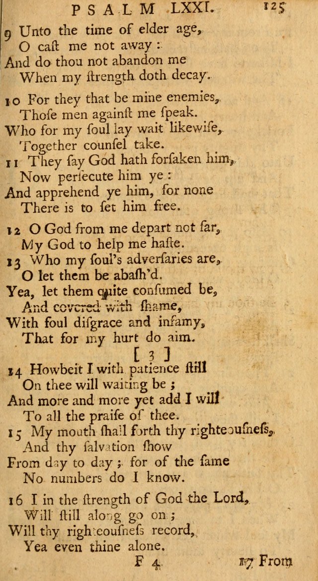 The Psalms, Hymns, and Spiritual Songs of the Old and New-Testament: faithfully translated into English metre: for the use, edification, and comfort of the saints...especially in New-England (25th ed) page 129