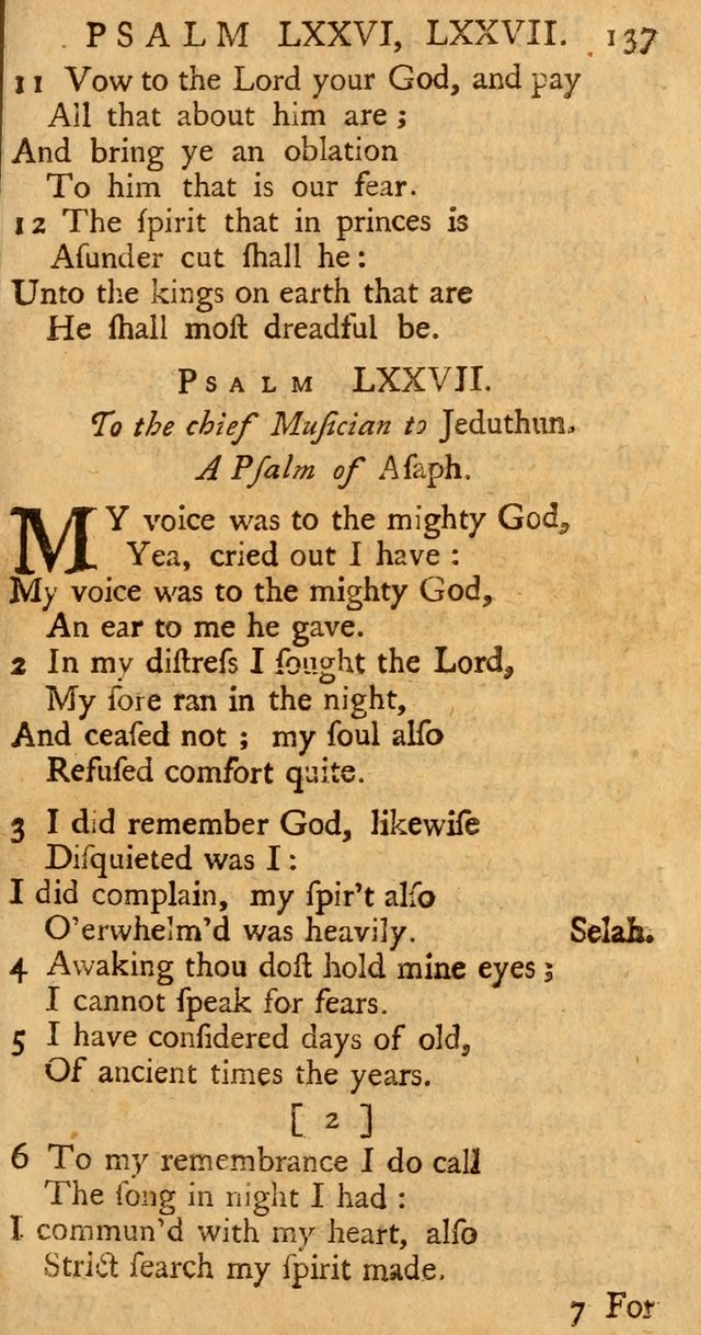 The Psalms, Hymns, and Spiritual Songs of the Old and New-Testament: faithfully translated into English metre: for the use, edification, and comfort of the saints...especially in New-England (25th ed) page 141