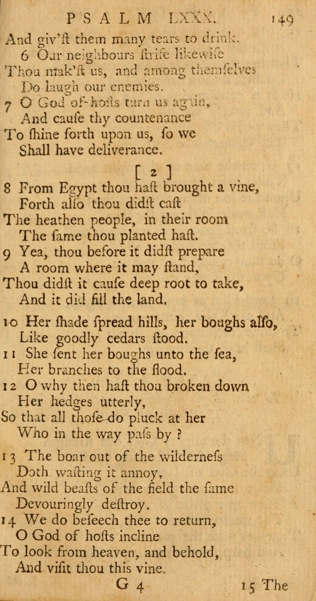 The Psalms, Hymns, and Spiritual Songs of the Old and New-Testament: faithfully translated into English metre: for the use, edification, and comfort of the saints...especially in New-England (25th ed) page 157