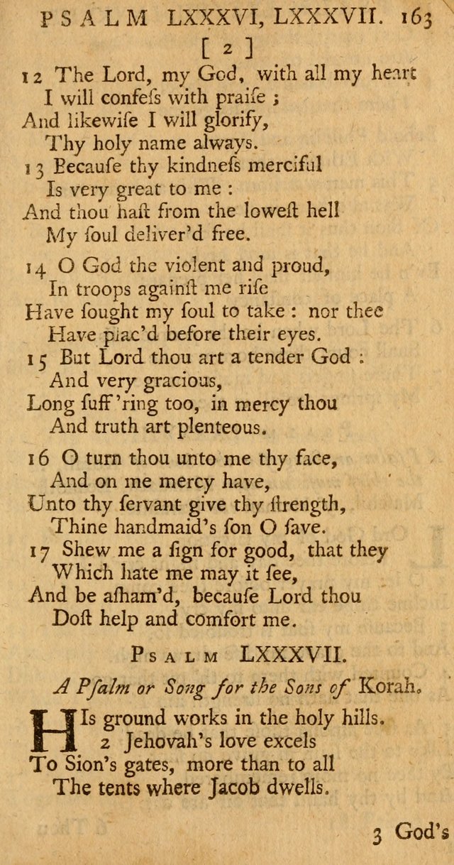 The Psalms, Hymns, and Spiritual Songs of the Old and New-Testament: faithfully translated into English metre: for the use, edification, and comfort of the saints...especially in New-England (25th ed) page 171