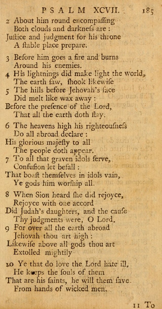 The Psalms, Hymns, and Spiritual Songs of the Old and New-Testament: faithfully translated into English metre: for the use, edification, and comfort of the saints...especially in New-England (25th ed) page 193