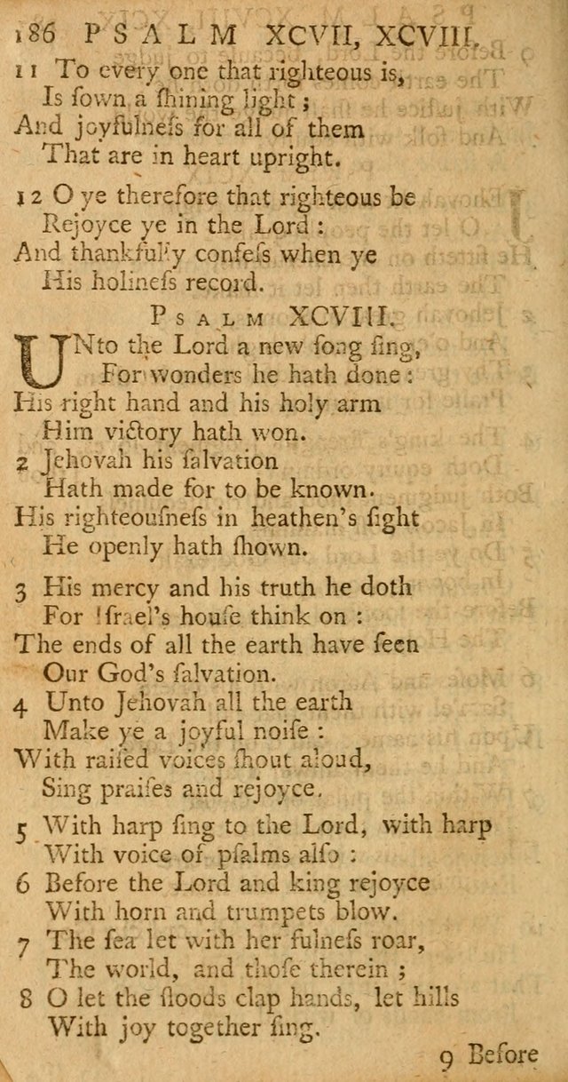 The Psalms, Hymns, and Spiritual Songs of the Old and New-Testament: faithfully translated into English metre: for the use, edification, and comfort of the saints...especially in New-England (25th ed) page 194