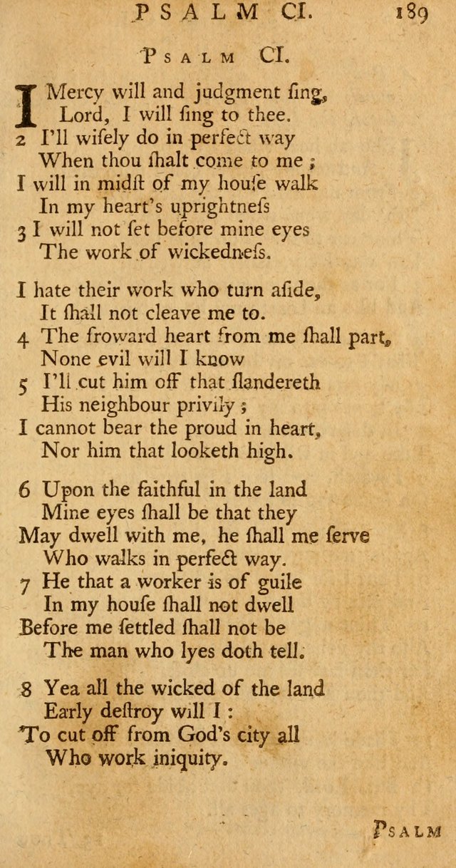 The Psalms, Hymns, and Spiritual Songs of the Old and New-Testament: faithfully translated into English metre: for the use, edification, and comfort of the saints...especially in New-England (25th ed) page 197