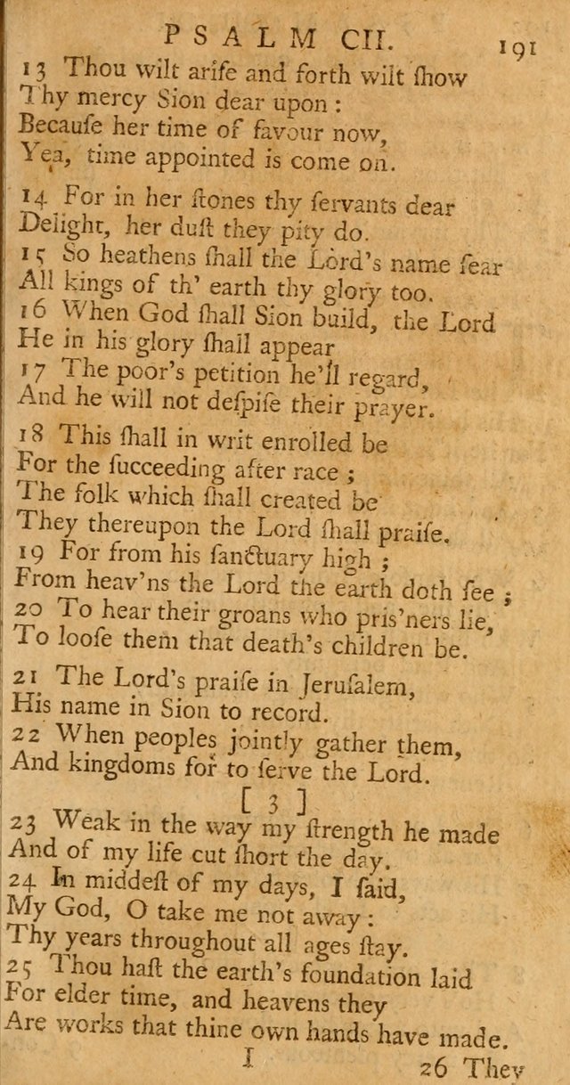 The Psalms, Hymns, and Spiritual Songs of the Old and New-Testament: faithfully translated into English metre: for the use, edification, and comfort of the saints...especially in New-England (25th ed) page 199