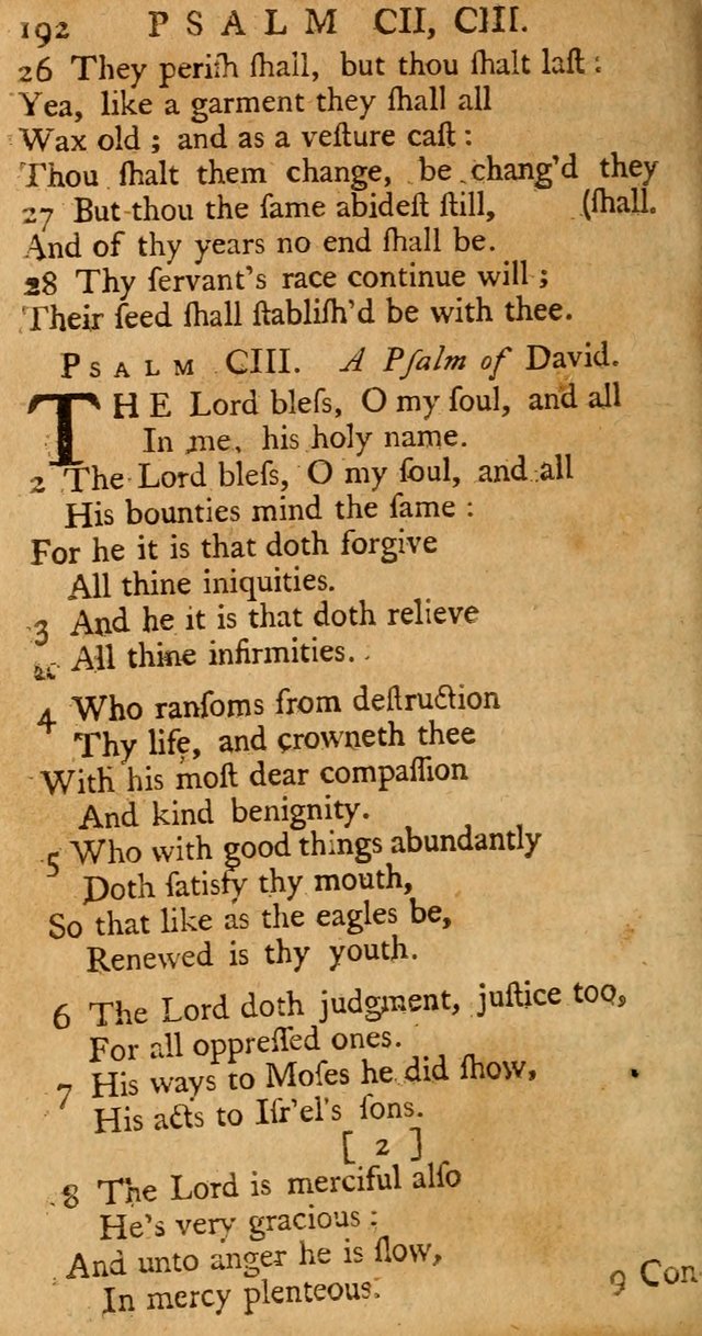 The Psalms, Hymns, and Spiritual Songs of the Old and New-Testament: faithfully translated into English metre: for the use, edification, and comfort of the saints...especially in New-England (25th ed) page 200