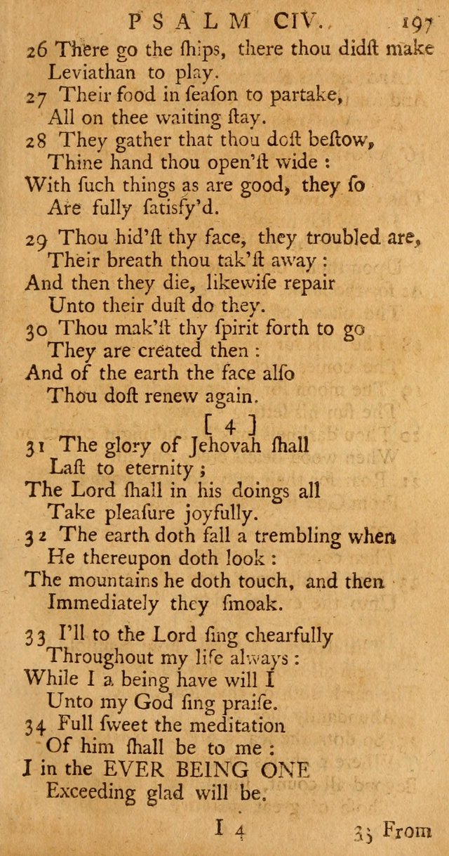 The Psalms, Hymns, and Spiritual Songs of the Old and New-Testament: faithfully translated into English metre: for the use, edification, and comfort of the saints...especially in New-England (25th ed) page 205