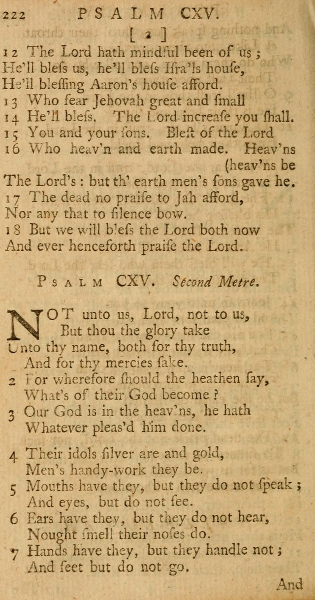 The Psalms, Hymns, and Spiritual Songs of the Old and New-Testament: faithfully translated into English metre: for the use, edification, and comfort of the saints...especially in New-England (25th ed) page 230