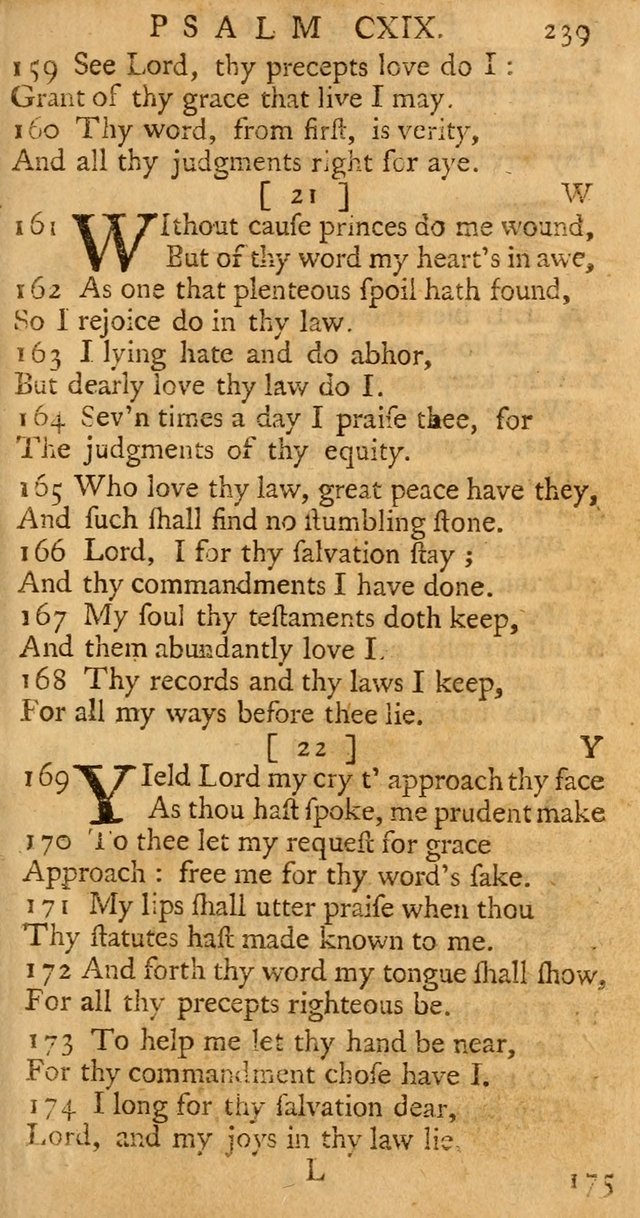 The Psalms, Hymns, and Spiritual Songs of the Old and New-Testament: faithfully translated into English metre: for the use, edification, and comfort of the saints...especially in New-England (25th ed) page 247