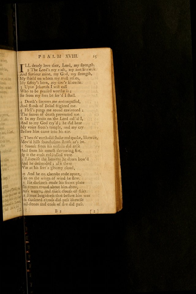 The Psalms, Hymns, and Spiritual Songs of the Old and New-Testament: faithfully translated into English metre: for the use, edification, and comfort of the saints...especially in New-England (25th ed) page 25