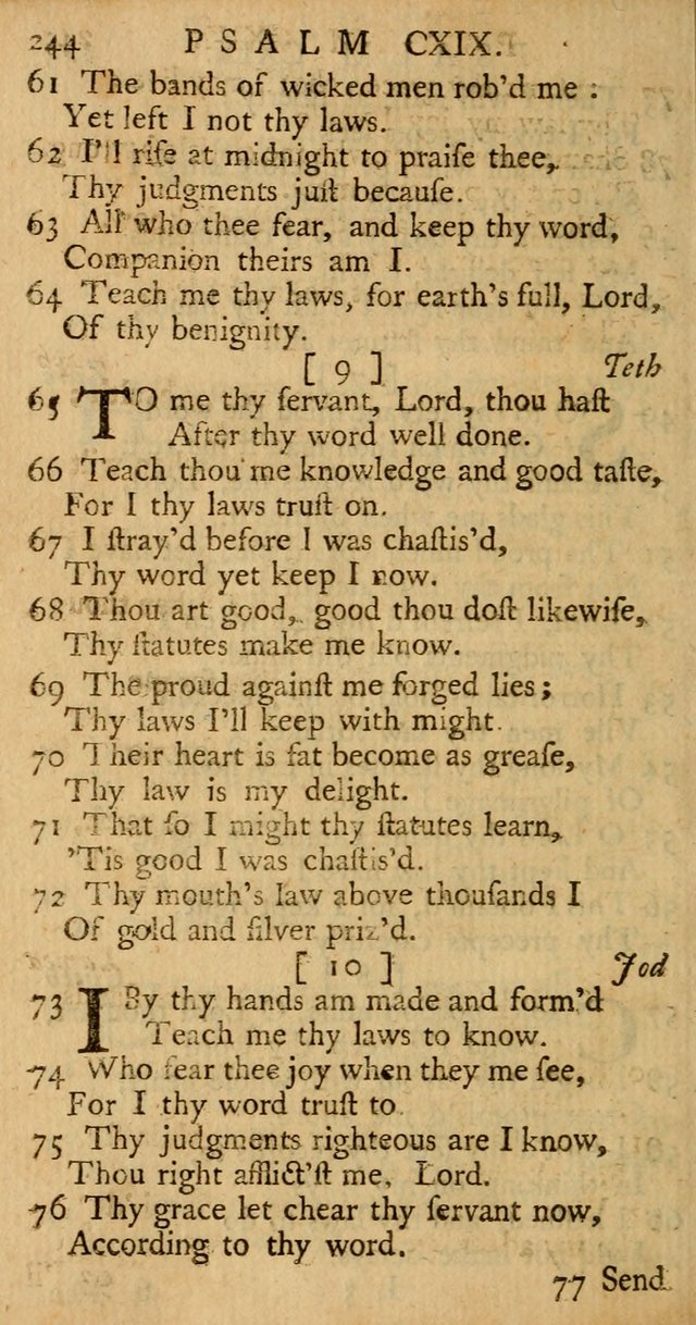 The Psalms, Hymns, and Spiritual Songs of the Old and New-Testament: faithfully translated into English metre: for the use, edification, and comfort of the saints...especially in New-England (25th ed) page 252