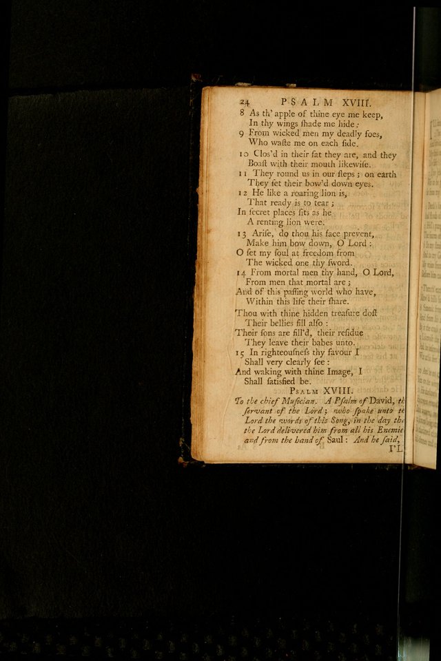 The Psalms, Hymns, and Spiritual Songs of the Old and New-Testament: faithfully translated into English metre: for the use, edification, and comfort of the saints...especially in New-England (25th ed) page 26