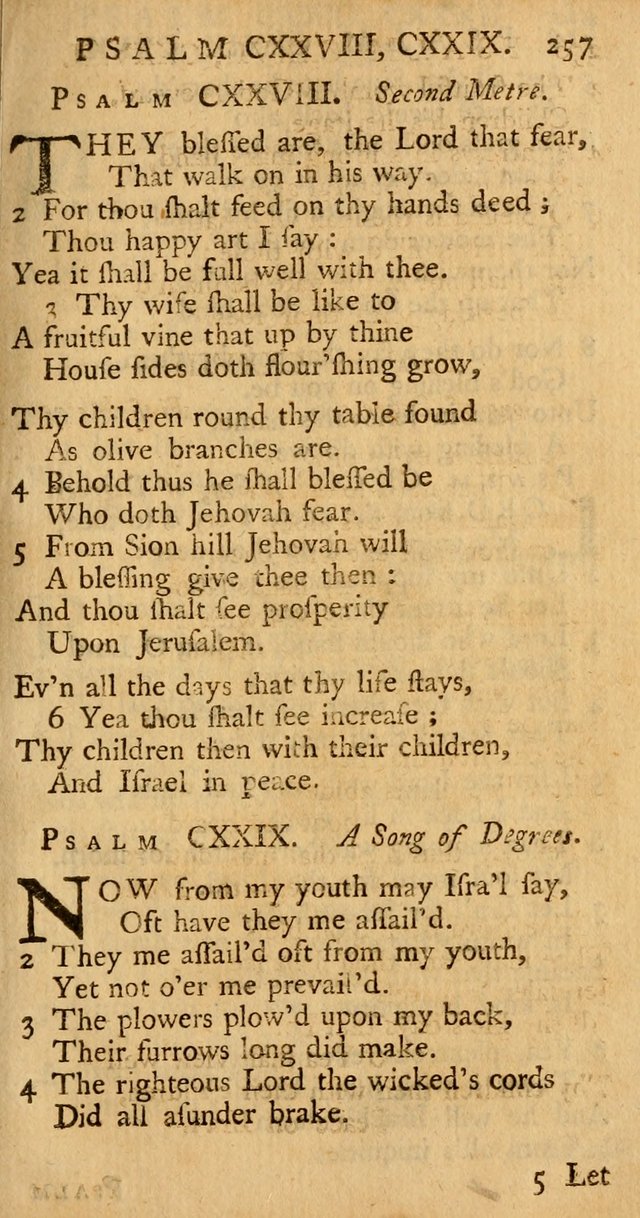 The Psalms, Hymns, and Spiritual Songs of the Old and New-Testament: faithfully translated into English metre: for the use, edification, and comfort of the saints...especially in New-England (25th ed) page 265