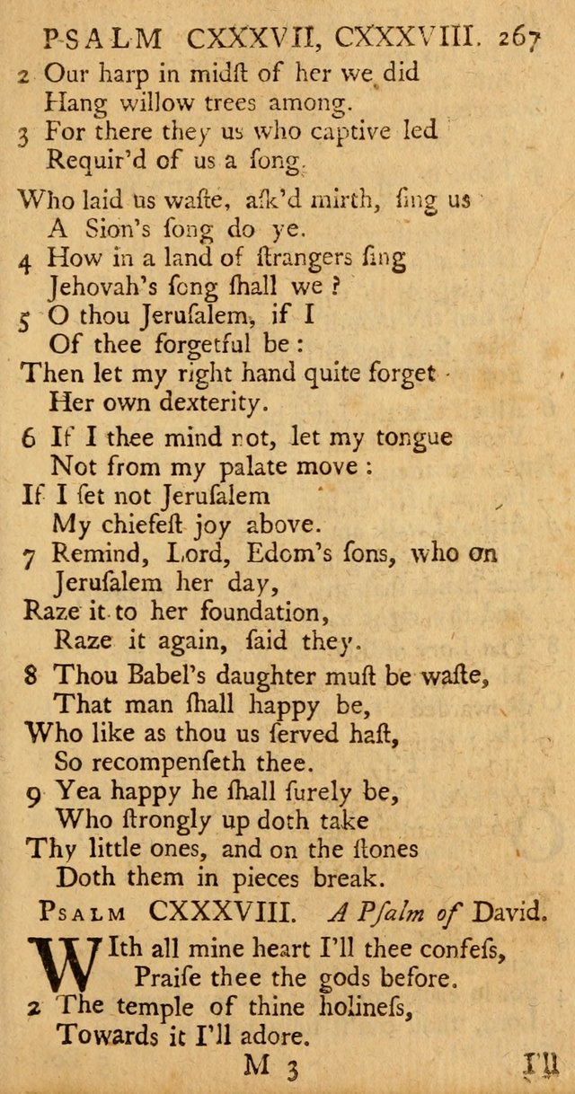 The Psalms, Hymns, and Spiritual Songs of the Old and New-Testament: faithfully translated into English metre: for the use, edification, and comfort of the saints...especially in New-England (25th ed) page 275