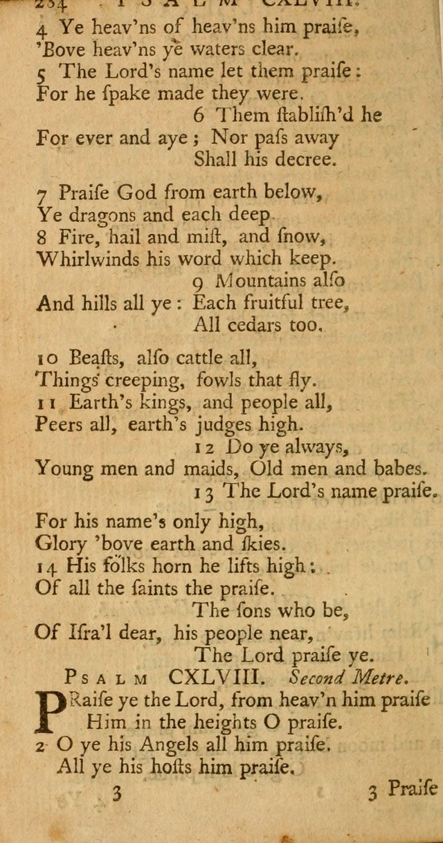 The Psalms, Hymns, and Spiritual Songs of the Old and New-Testament: faithfully translated into English metre: for the use, edification, and comfort of the saints...especially in New-England (25th ed) page 292