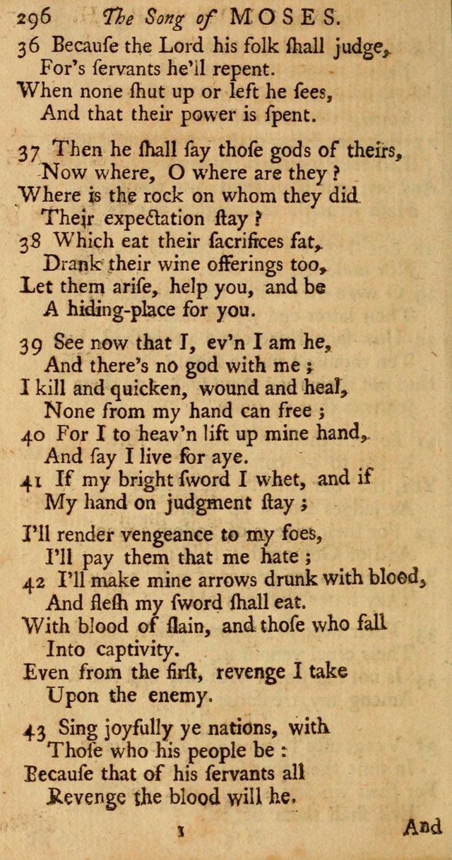 The Psalms, Hymns, and Spiritual Songs of the Old and New-Testament: faithfully translated into English metre: for the use, edification, and comfort of the saints...especially in New-England (25th ed) page 304