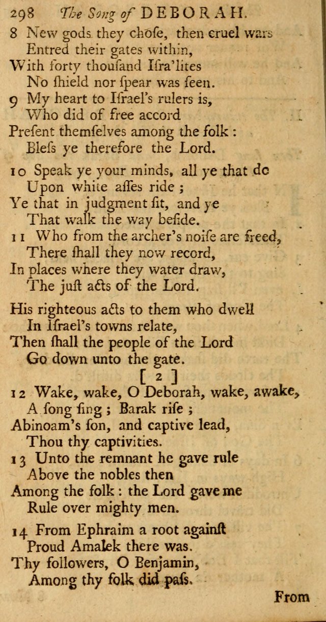 The Psalms, Hymns, and Spiritual Songs of the Old and New-Testament: faithfully translated into English metre: for the use, edification, and comfort of the saints...especially in New-England (25th ed) page 306