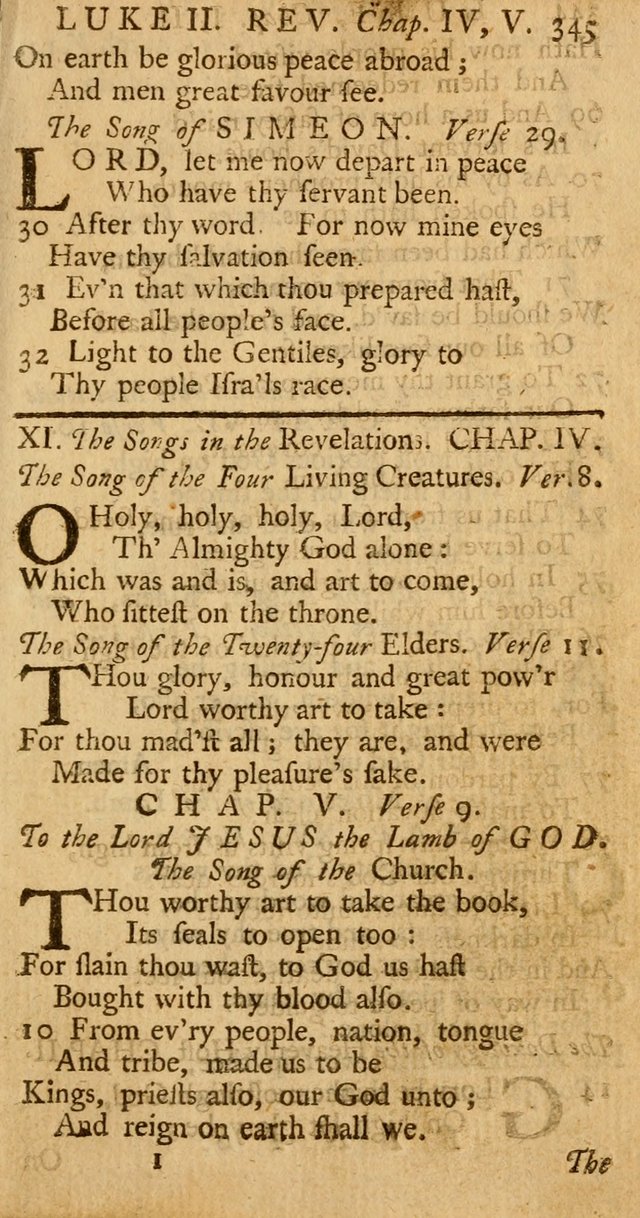 The Psalms, Hymns, and Spiritual Songs of the Old and New-Testament: faithfully translated into English metre: for the use, edification, and comfort of the saints...especially in New-England (25th ed) page 353