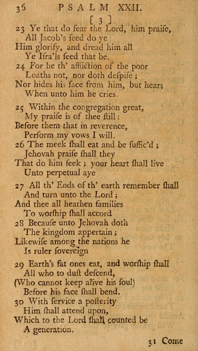 The Psalms, Hymns, and Spiritual Songs of the Old and New-Testament: faithfully translated into English metre: for the use, edification, and comfort of the saints...especially in New-England (25th ed) page 38