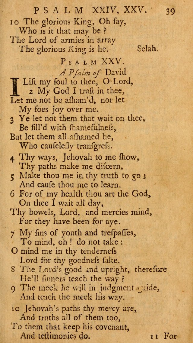 The Psalms, Hymns, and Spiritual Songs of the Old and New-Testament: faithfully translated into English metre: for the use, edification, and comfort of the saints...especially in New-England (25th ed) page 41