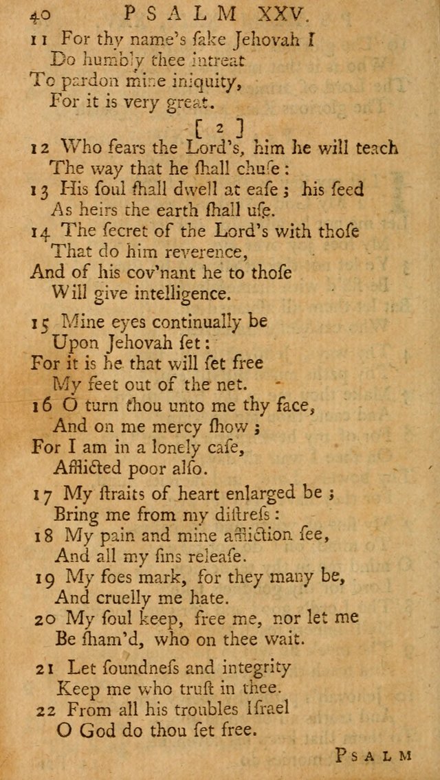 The Psalms, Hymns, and Spiritual Songs of the Old and New-Testament: faithfully translated into English metre: for the use, edification, and comfort of the saints...especially in New-England (25th ed) page 42