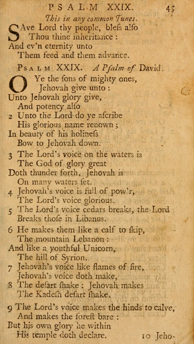 The Psalms, Hymns, and Spiritual Songs of the Old and New-Testament: faithfully translated into English metre: for the use, edification, and comfort of the saints...especially in New-England (25th ed) page 47