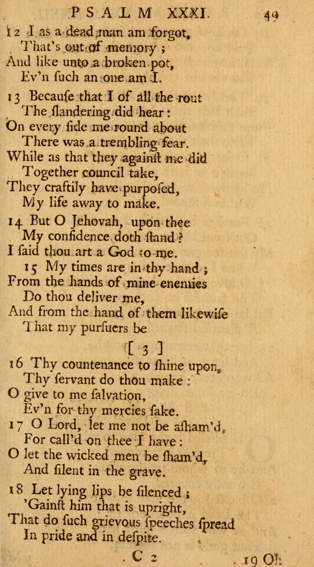 The Psalms, Hymns, and Spiritual Songs of the Old and New-Testament: faithfully translated into English metre: for the use, edification, and comfort of the saints...especially in New-England (25th ed) page 51