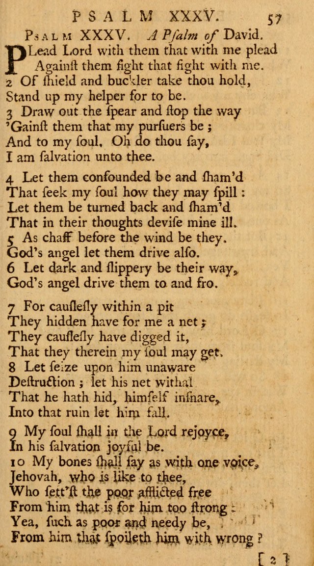 The Psalms, Hymns, and Spiritual Songs of the Old and New-Testament: faithfully translated into English metre: for the use, edification, and comfort of the saints...especially in New-England (25th ed) page 61