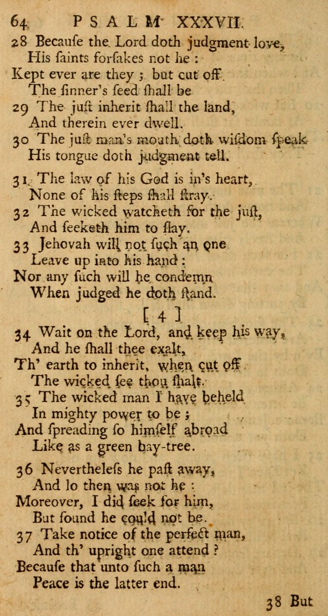 The Psalms, Hymns, and Spiritual Songs of the Old and New-Testament: faithfully translated into English metre: for the use, edification, and comfort of the saints...especially in New-England (25th ed) page 68