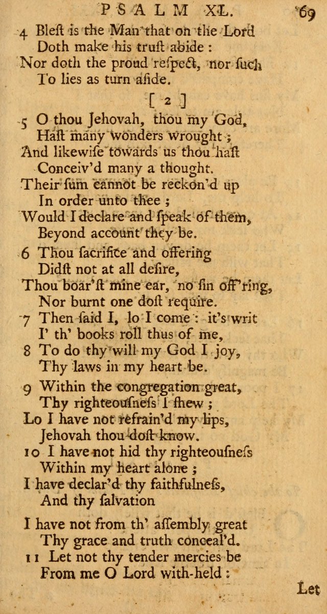 The Psalms, Hymns, and Spiritual Songs of the Old and New-Testament: faithfully translated into English metre: for the use, edification, and comfort of the saints...especially in New-England (25th ed) page 73