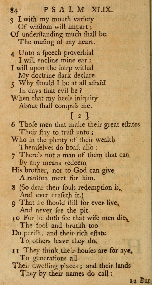 The Psalms, Hymns, and Spiritual Songs of the Old and New-Testament: faithfully translated into English metre: for the use, edification, and comfort of the saints...especially in New-England (25th ed) page 88