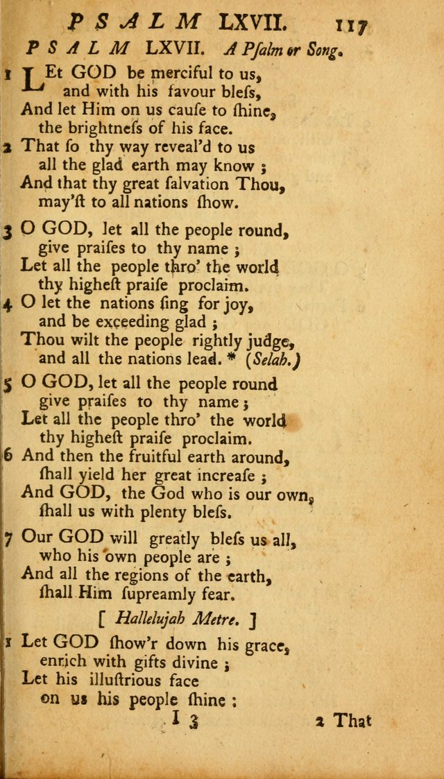 The Psalms, Hymns and Spiritual Songs of the Old and New Testament, faithully translated into English metre: being the New England Psalm Book (Rev. and Improved) page 117