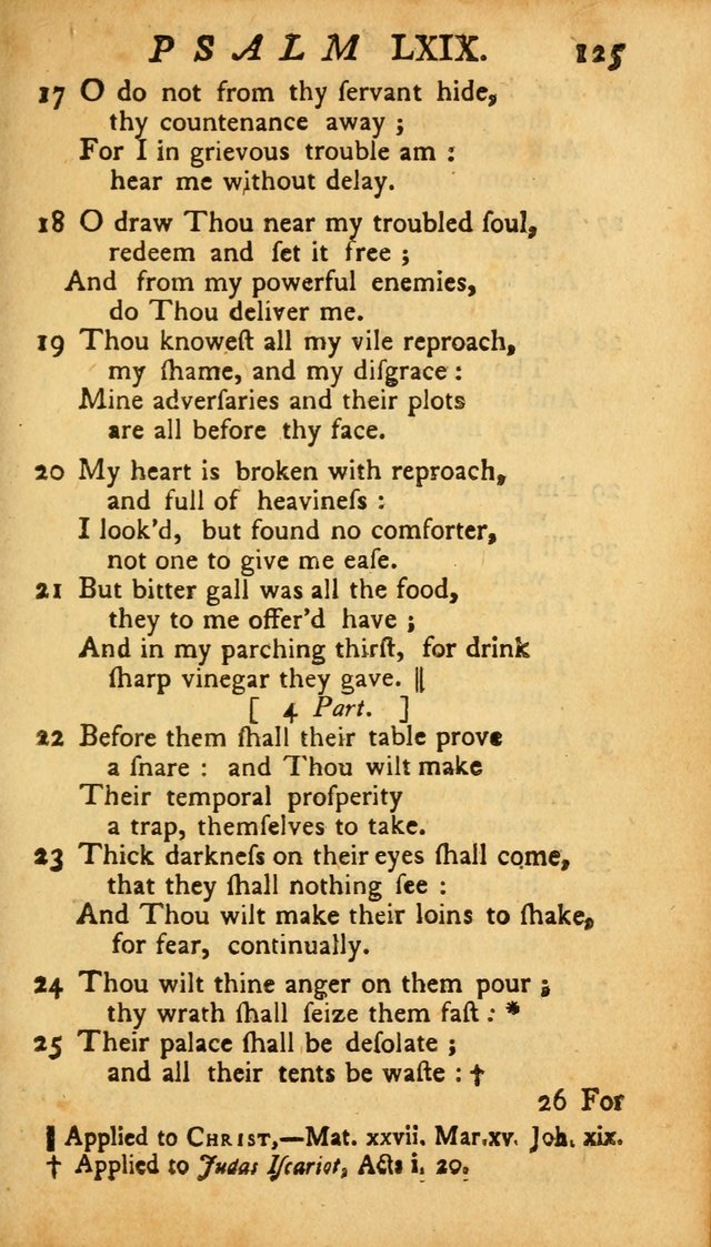 The Psalms, Hymns and Spiritual Songs of the Old and New Testament, faithully translated into English metre: being the New England Psalm Book (Rev. and Improved) page 125