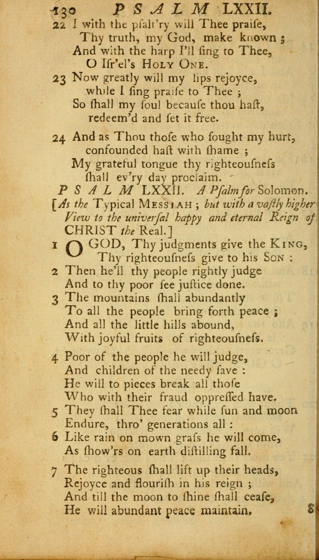 The Psalms, Hymns and Spiritual Songs of the Old and New Testament, faithully translated into English metre: being the New England Psalm Book (Rev. and Improved) page 130