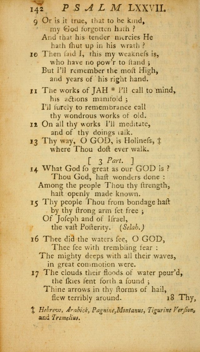 The Psalms, Hymns and Spiritual Songs of the Old and New Testament, faithully translated into English metre: being the New England Psalm Book (Rev. and Improved) page 142