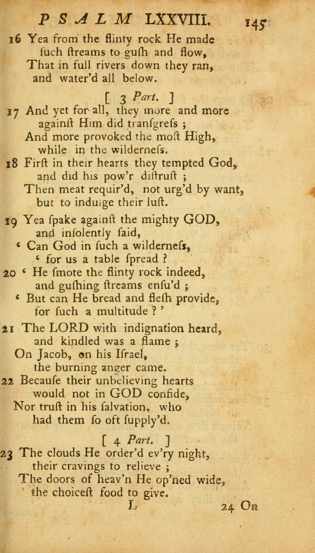 The Psalms, Hymns and Spiritual Songs of the Old and New Testament, faithully translated into English metre: being the New England Psalm Book (Rev. and Improved) page 145