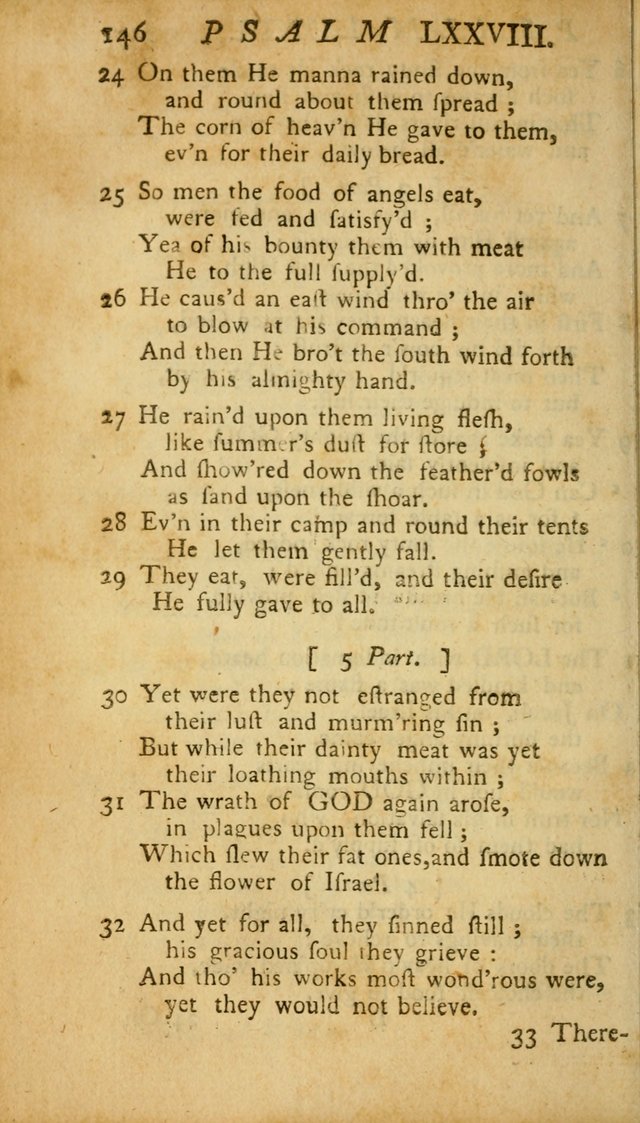 The Psalms, Hymns and Spiritual Songs of the Old and New Testament, faithully translated into English metre: being the New England Psalm Book (Rev. and Improved) page 146