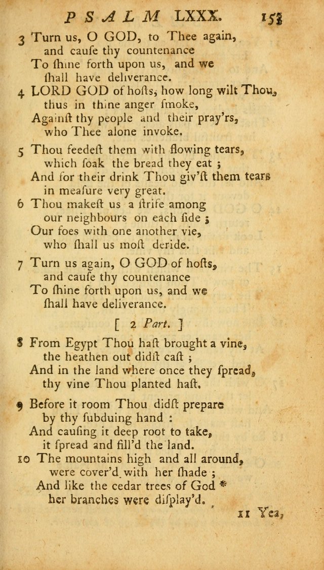 The Psalms, Hymns and Spiritual Songs of the Old and New Testament, faithully translated into English metre: being the New England Psalm Book (Rev. and Improved) page 153