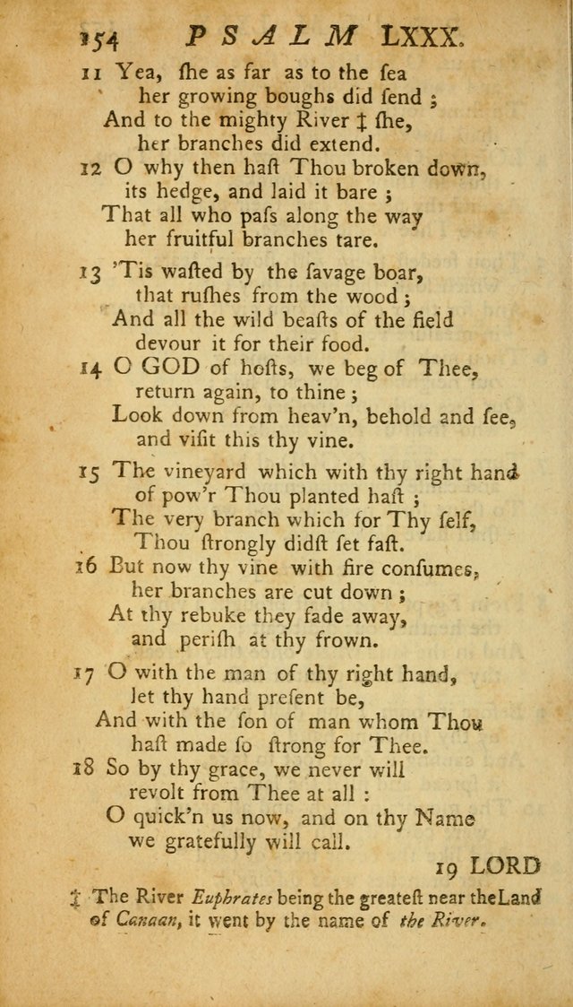 The Psalms, Hymns and Spiritual Songs of the Old and New Testament, faithully translated into English metre: being the New England Psalm Book (Rev. and Improved) page 154