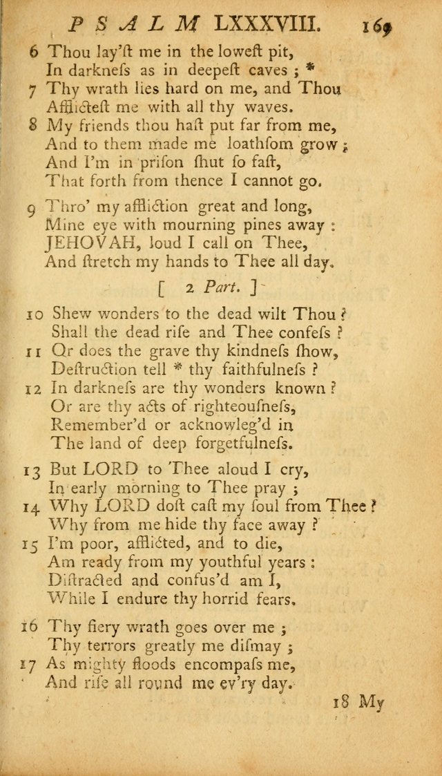 The Psalms, Hymns and Spiritual Songs of the Old and New Testament, faithully translated into English metre: being the New England Psalm Book (Rev. and Improved) page 169