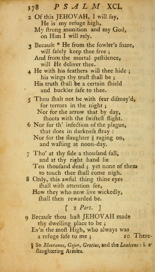 The Psalms, Hymns and Spiritual Songs of the Old and New Testament, faithully translated into English metre: being the New England Psalm Book (Rev. and Improved) page 178