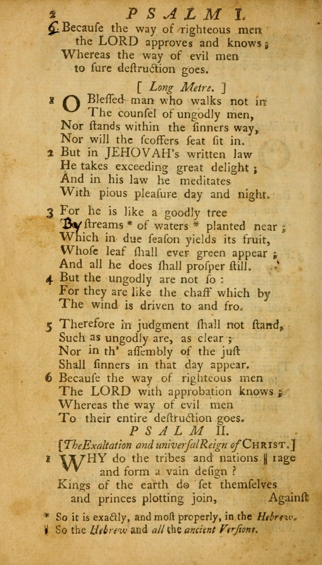 The Psalms, Hymns and Spiritual Songs of the Old and New Testament, faithully translated into English metre: being the New England Psalm Book (Rev. and Improved) page 2