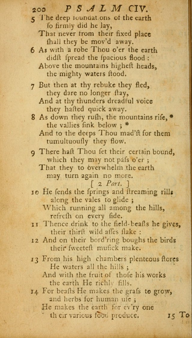 The Psalms, Hymns and Spiritual Songs of the Old and New Testament, faithully translated into English metre: being the New England Psalm Book (Rev. and Improved) page 200