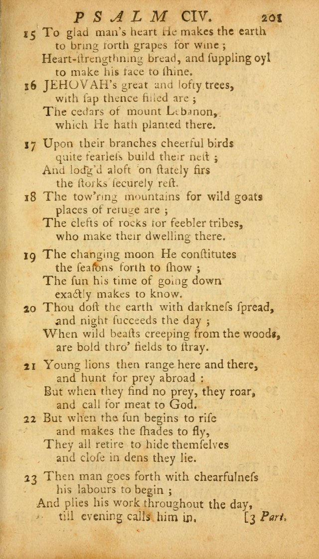 The Psalms, Hymns and Spiritual Songs of the Old and New Testament, faithully translated into English metre: being the New England Psalm Book (Rev. and Improved) page 201