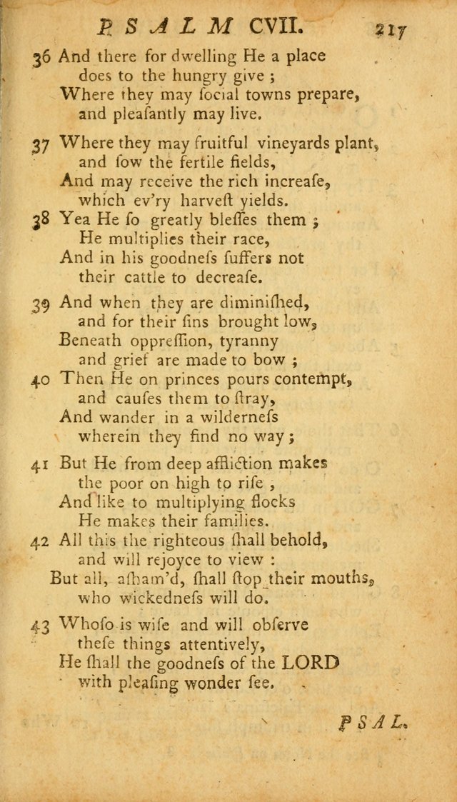 The Psalms, Hymns and Spiritual Songs of the Old and New Testament, faithully translated into English metre: being the New England Psalm Book (Rev. and Improved) page 217