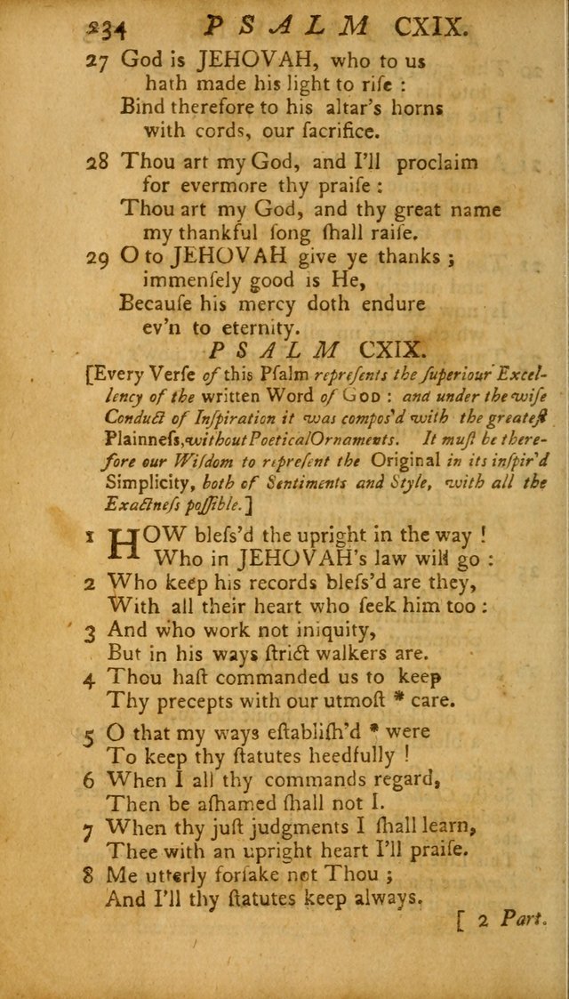 The Psalms, Hymns and Spiritual Songs of the Old and New Testament, faithully translated into English metre: being the New England Psalm Book (Rev. and Improved) page 234