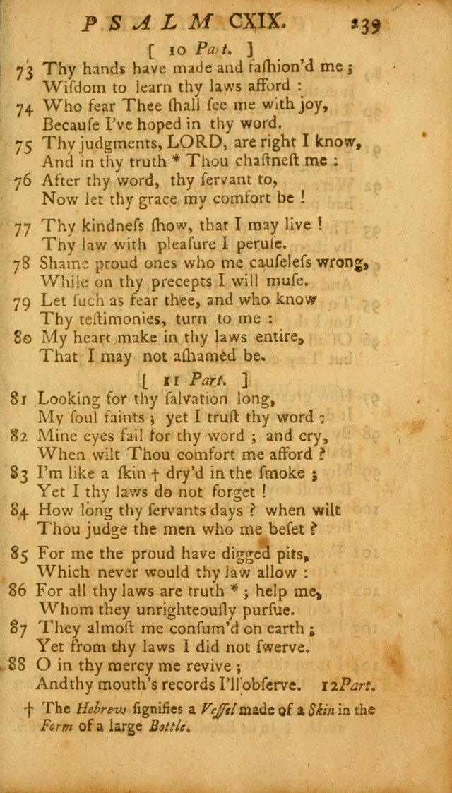 The Psalms, Hymns and Spiritual Songs of the Old and New Testament, faithully translated into English metre: being the New England Psalm Book (Rev. and Improved) page 239