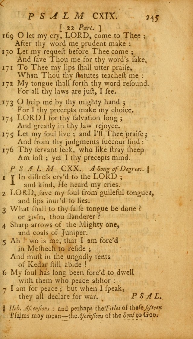 The Psalms, Hymns and Spiritual Songs of the Old and New Testament, faithully translated into English metre: being the New England Psalm Book (Rev. and Improved) page 245