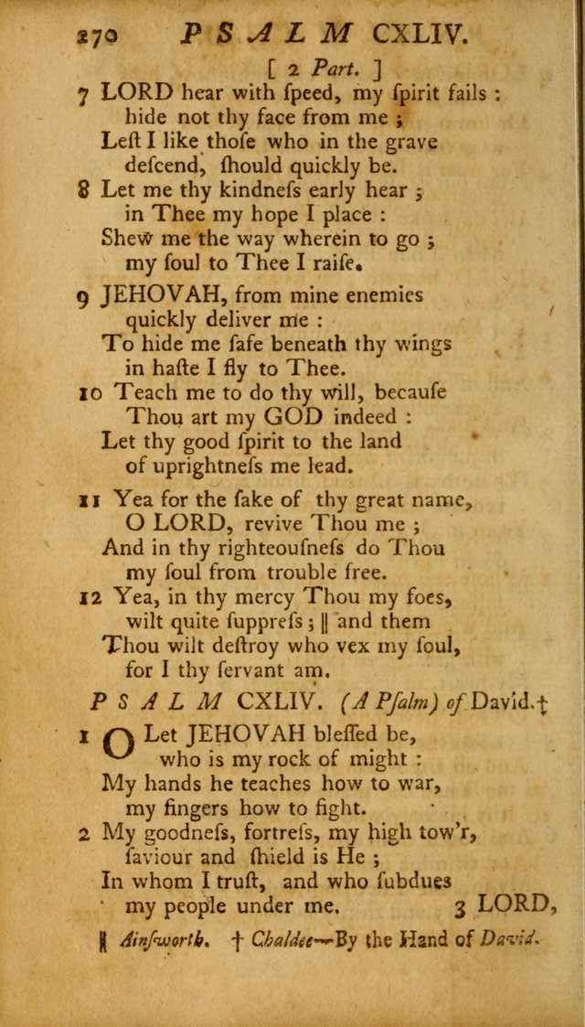 The Psalms, Hymns and Spiritual Songs of the Old and New Testament, faithully translated into English metre: being the New England Psalm Book (Rev. and Improved) page 270