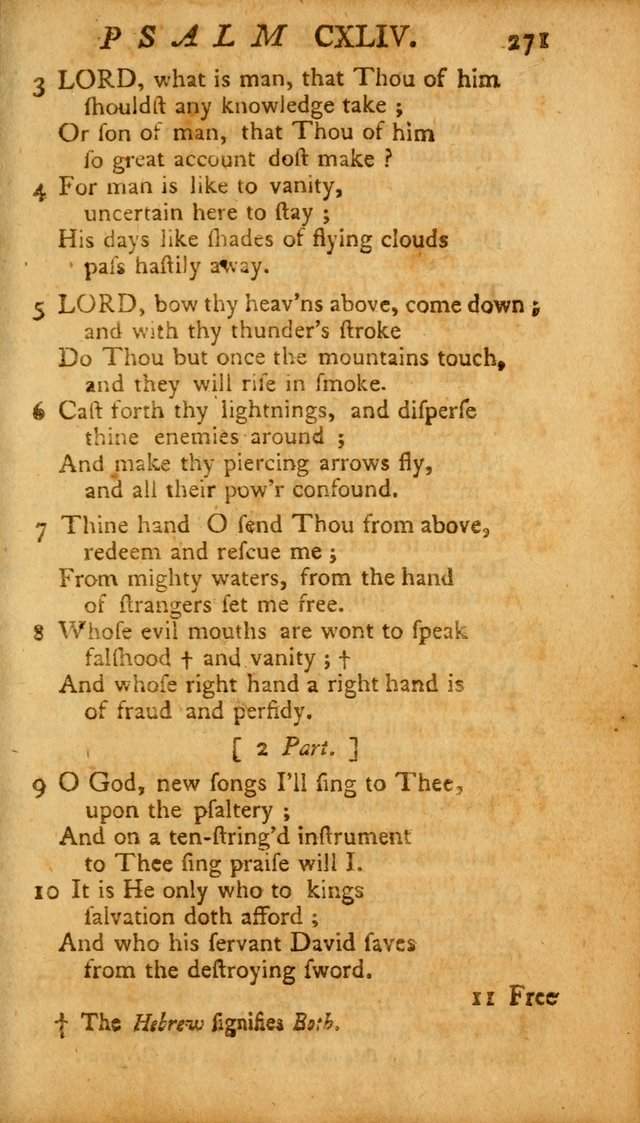 The Psalms, Hymns and Spiritual Songs of the Old and New Testament, faithully translated into English metre: being the New England Psalm Book (Rev. and Improved) page 271