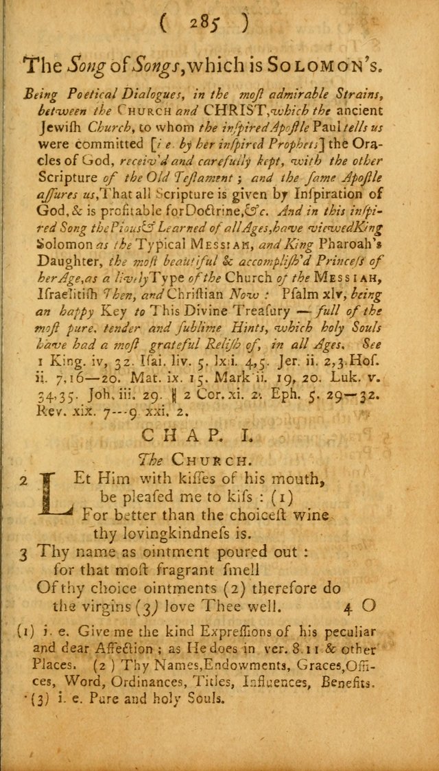 The Psalms, Hymns and Spiritual Songs of the Old and New Testament, faithully translated into English metre: being the New England Psalm Book (Rev. and Improved) page 285